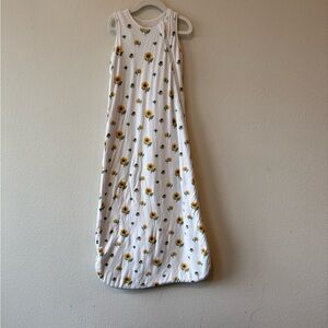 Kyte BABY White and Yellow Sunflower Sleep Sack